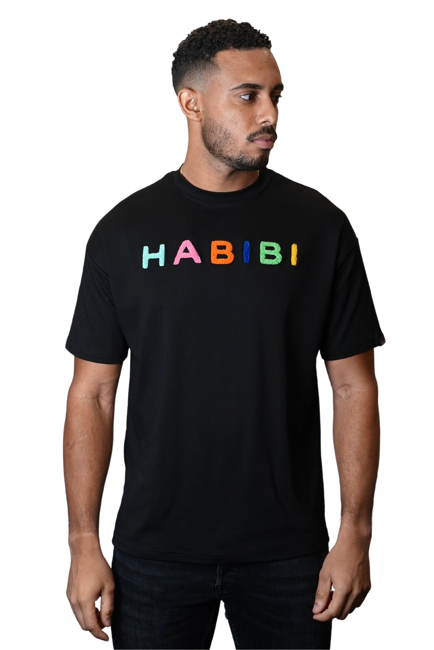 OVERSIZE T-SHIRT HABIBI BRODERIE SERVIETTE